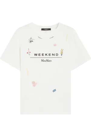 Max Mara Top, Dame, Hvid, M, Uld, Hvide T-shirts og Polos til Olga