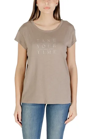 Street one Top, Dame, , M, Bomuld, Grå Partprint Skjorte Bomulds T-shirt