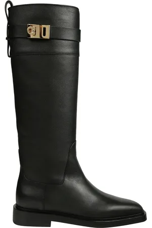 Salvatore Ferragamo Sko, Dame, Sort, 39 1/2 EU, Læder, Klassiske læderstøvler
