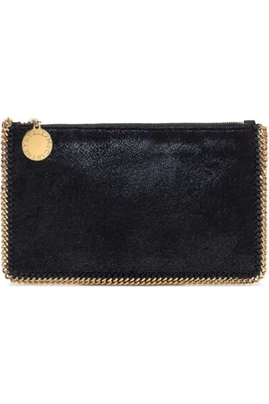 Stella McCartney Taske, Dame, Sort, ONE SIZE, Uld, Sort Kæde-Trim Skuldertaske