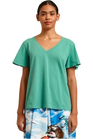 Max Mara Top, Dame, Grøn, S, Bomuld, Grøn Have Jersey Top Multie
