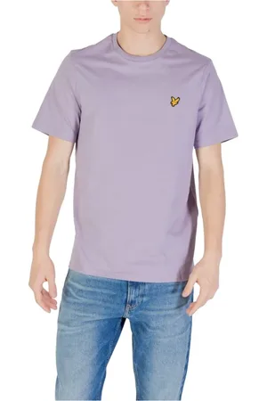 Lyle & Scott Top, Herre, Lilla, S, Bomuld, Lilla Bomuld T-shirt