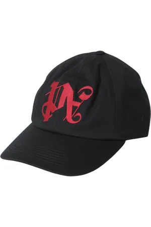 Palm Angels Tilbehør, Herre, Sort, ONE SIZE, Uld, Sort Baseball Cap Stilfuldt Tilbehør