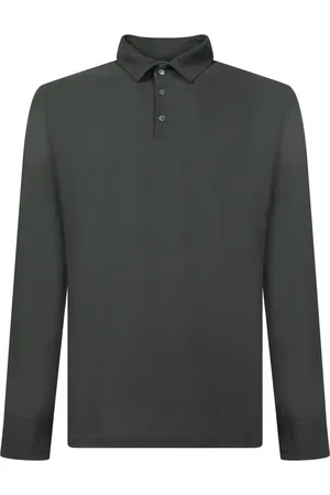 ZANONE Top, Herre, Grøn, 2XL, Bomuld, Grøn T-shirt Polo Stil