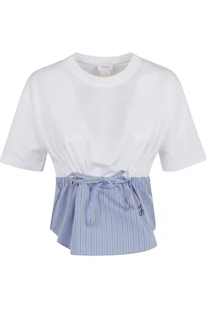 Patou Top, Dame, Flerfarvet, M, Bomuld, Hvid T-shirt til kvinder