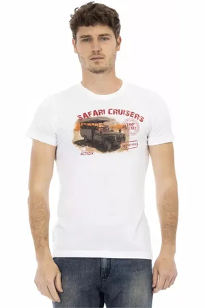 Trussardi Top, Herre, Hvid, XL, Bomuld, Hvid Bomuld Herre T-Shirt