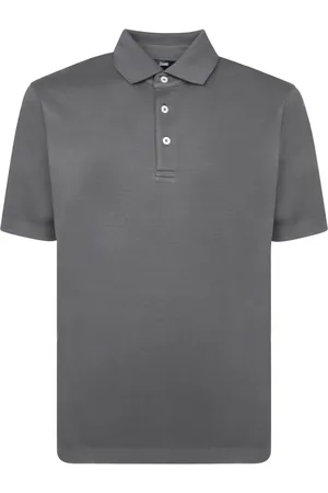 HERNO Top, Herre, Grå, L, Bomuld, Grå T-shirt til mænd