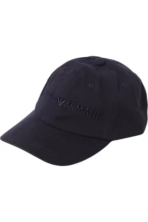 Emporio Armani Tilbehør, Herre, Blå, ONE SIZE, Bomuld, Luksus Logo Baseball Cap Blå
