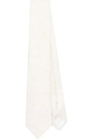 Emporio Armani Tilbehør, Herre, , ONE SIZE, Luksuriøs Sand Silkeslips Klassisk Design