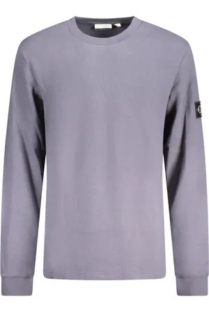 Calvin Klein Top, Herre, Blå, XL, Bomuld, Blå Langærmet Herreskjorte