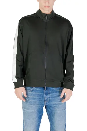 Armani Exchange Sweathshirts & Hoodies, Herre, Grøn, L, Bomuld, Bomuld Sweatshirt Kollektion
