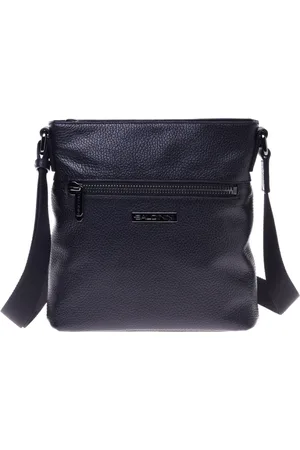 BALDININI Taske, Herre, Sort, ONE SIZE, Uld, Crossbody bag in tumbled leather