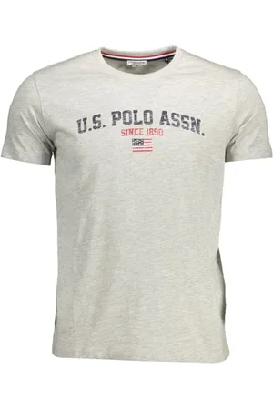 U.S. Polo Assn. Top, Herre, Grå, XL, Bomuld, Grå Bomuld Herre T-Shirt