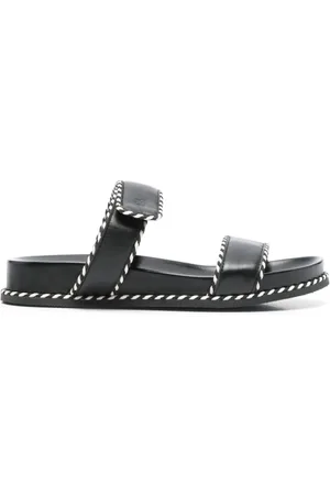 Emporio Armani Sko, Dame, Sort, 38 EU, Sorte Sandaler med Logodetalje