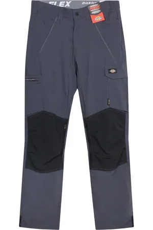Dickies Bukser, Herre, Grå, W36, Bomuld, Grå Flex Letvægts Bomuldsbukser
