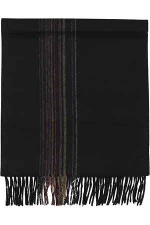 Paul Smith Tilbehør, Herre, Sort, ONE SIZE, Uld, Stribet Uldtørklæde