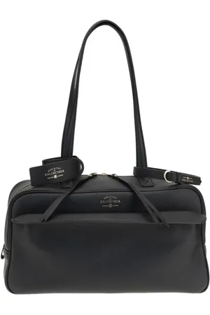 Balenciaga Taske, Dame, Sort, ONE SIZE, Uld, Mellem Bowling Skuldertaske