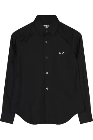 Comme des Garçons Bluser & Skjorter, Dame, Sort, XS, Bomuld, Sort hjerte skjorte klassisk bomuld