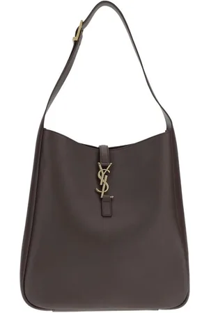 Saint Laurent Taske, Dame, Brun, ONE SIZE, Uld, Kornet læder skuldertaske