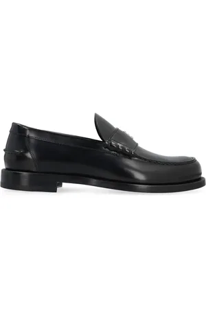 Givenchy Sko, Herre, Sort, 41 EU, Læder, Sort Læder Loafers Elegant Stil