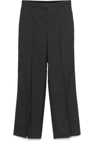 Gucci Bukser, Dame, Grå, XS, Uld, Grå Stilfulde Bukser