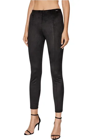 Guess Bukser, Dame, Sort, XS, Suede, Suede Leggings - Super Slim Fit