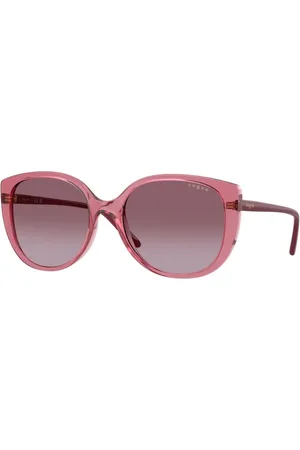 vogue Tilbehør, Dame, Lilla, 55 MM, Uld, Elegante solbriller til stilfulde kvinder