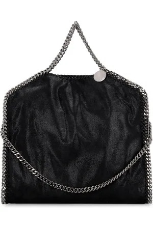 Stella McCartney Taske, Dame, Sort, ONE SIZE, Polyester, Shaggy Deer Tote Taske med Kæde Trim