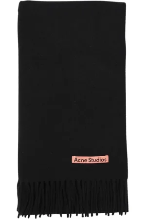 Acne Studios Tilbehør, Herre, Sort, ONE SIZE, Uld, Luksuriøst Uldtørklæde Sort