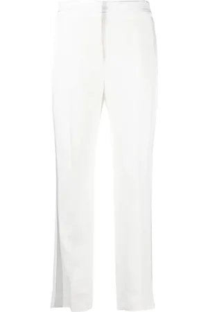 ERMANNO SCERVINO Bukser, Dame, Hvid, S, Bomuld, Elegant Bukser til Kvinder