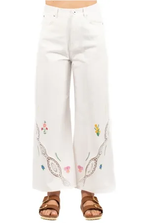 Max Mara Bukser, Dame, Hvid, S, Afslappede bukser til ture
