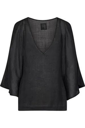 FISICO Bluser & Skjorter, Dame, Sort, L, Elegant Sort Kjole til Kvinder