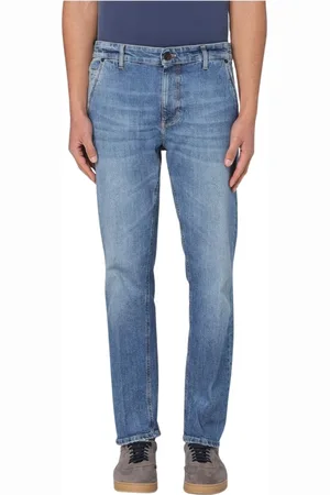 PT Torino Jeans, Herre, Blå, W30, Denim, Afslappet pasform denim jeans