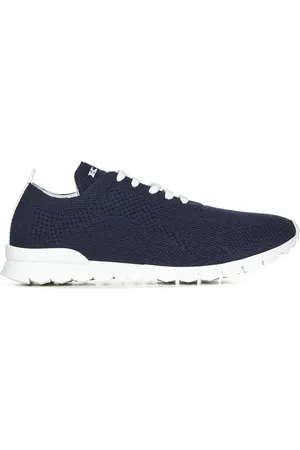 Kiton Sko, Herre, Blå, 41 EU, Uld, Blå Sneakers til Mænd Ss25