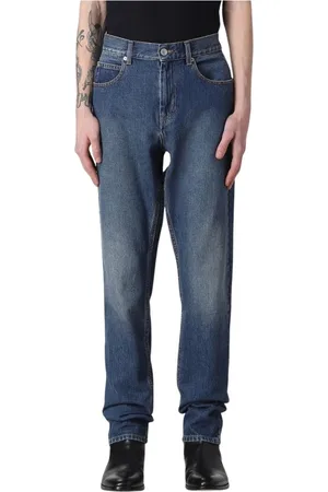 Isabel Marant Jeans, Herre, Blå, W30, Uld, Klassiske Blå Straight Leg Jeans
