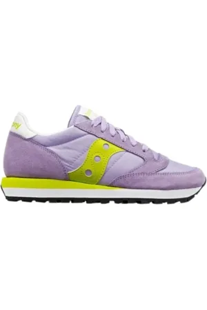Saucony Sko, Dame, Flerfarvet, 36 EU, Nylon, Originale Jazz Sneakers Lilla Gul
