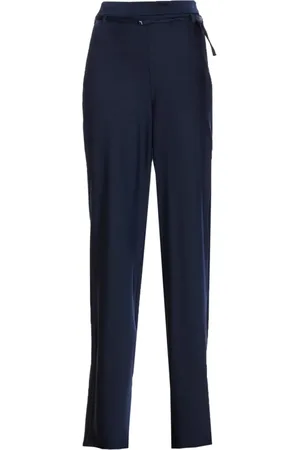 Patrizia Pepe Bukser, Dame, Blå, XS, Satin, Blå Palazzo Bukser Elegant Chic