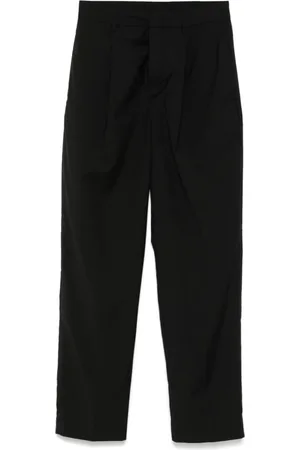 Emporio Armani Bukser, Herre, Sort, XL, Eksklusive sorte bukser med skjult lukning