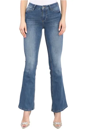 Liu Jo Jeans, Dame, Blå, W31, Denim, Flare Fit Denim Jeans