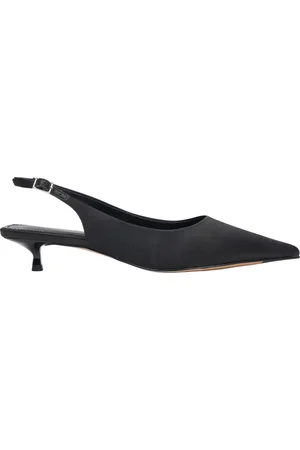 Estro Sko, Dame, Sort, 40 EU, Læder, Sorte Slingback Pumps til kvinder lavet af bløde tekstiler