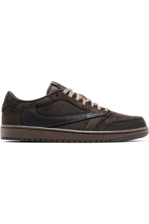 Travis Scott Astroworld Sko, Herre, Brun, 41 EU, Læder, Air Jordan 1 Retro Low OG SP