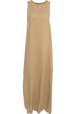 Kaos Kjole, Dame, , M, Linned, Linned Maxi Kjole med Lommer