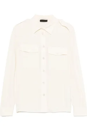 Liu Jo Bluser & Skjorter, Dame, Hvid, S, Uld, Bianco Skjorte Kvinders Mode