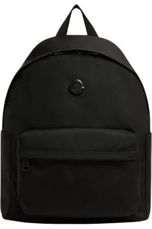 Moncler Taske, Herre, Sort, ONE SIZE, Uld, Sort rygsæk til mænd