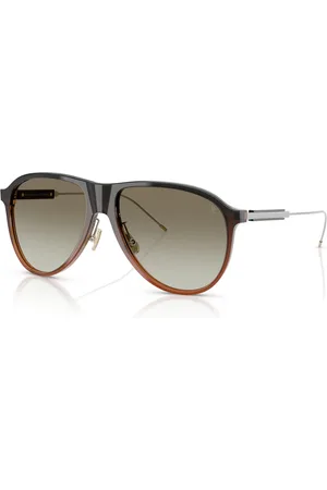 Brunello Cucinelli Tilbehør, Herre, Flerfarvet, 57 MM, Tyl, Bc4011S 10053M Solbriller