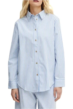 Max Mara Bluser & Skjorter, Dame, Blå, XS, Bomuld, Klar Blå Elegant Bomuldsskjorte