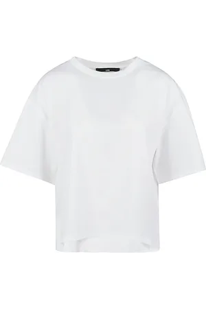 LIVIANA CONTI Top, Dame, Hvid, 2XS, Bomuld, Hvid Bomuld Oversized T-shirt