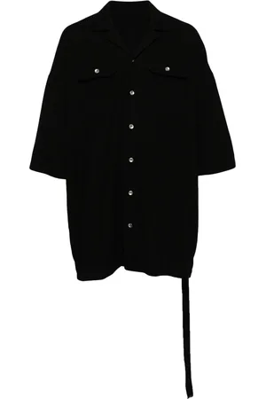 Rick Owens Skjorte, Herre, Sort, L, Bomuld, Tommy Casual Skjorte