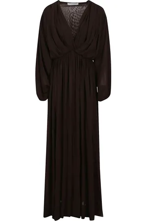 Serafini Kjole, Dame, Brun, 2XS, Uld, Brun Kjole Stilfuldt Design Høj Kvalitet Polyamid