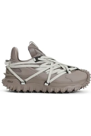 Moncler Sko, Dame, Grå, 36 EU, Uld, Grå Sneakers til Kvinder